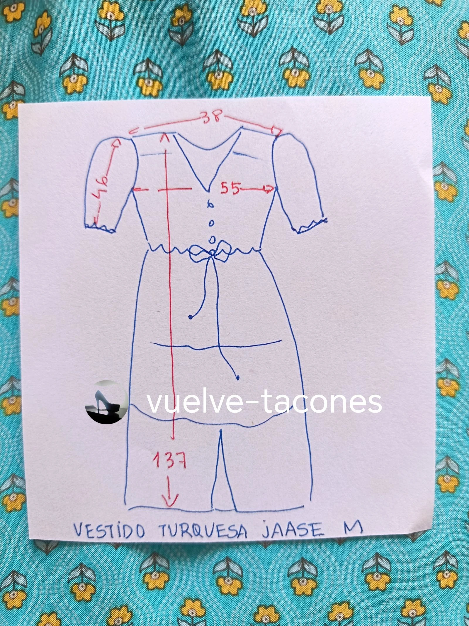 Vestido color turquesa ♡  JAASE *  talla M – photo 19